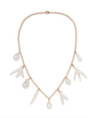 Eliou Porto Goldplated Pearl Necklace New